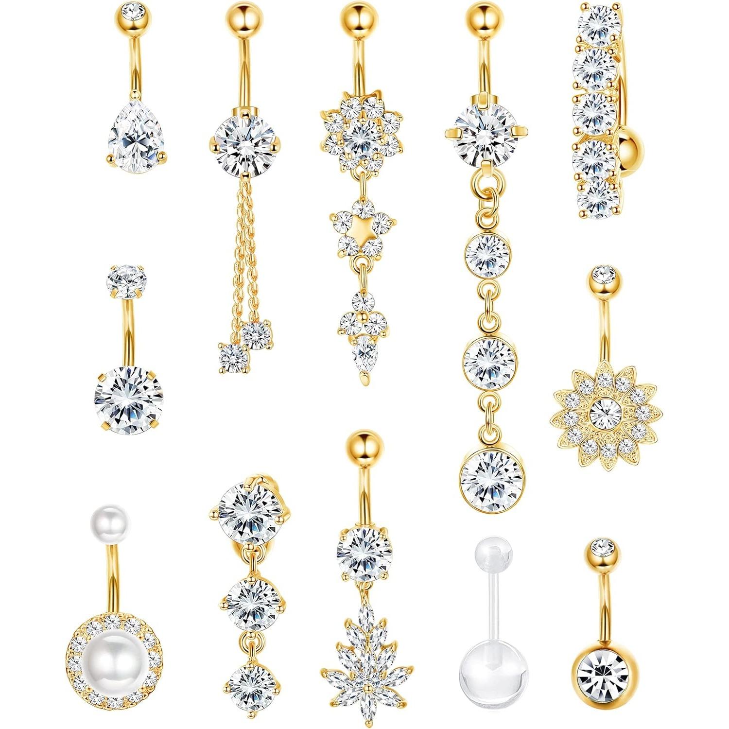 Body Piercing Quality Jewelry - 14G Standard Size Unisex Durable Elegant