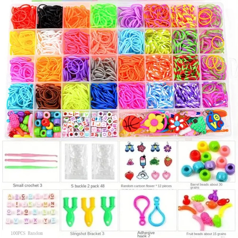 Body Jewelry Unique - 4300pcs+ 32Colour Vibrant Color Rubber Band