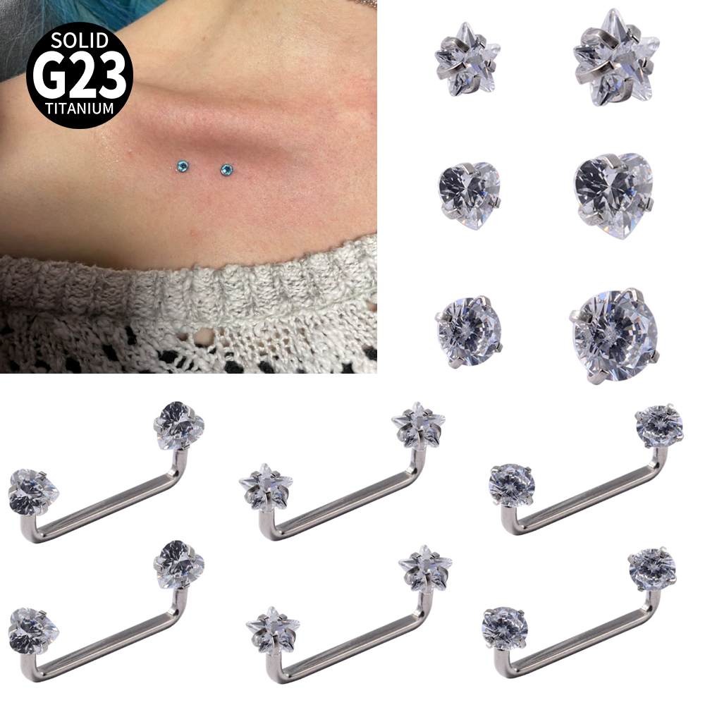 3-1PCS Implant Grade Titanium  - đánh giá và giá Body Jewelry Implant Grade