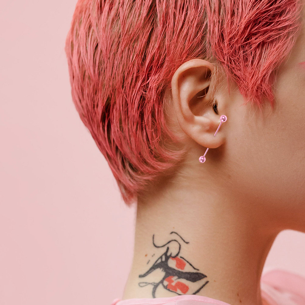 2Pcs Ear Cartilage Piercing St - đánh giá và giá Industrial Barbell Long