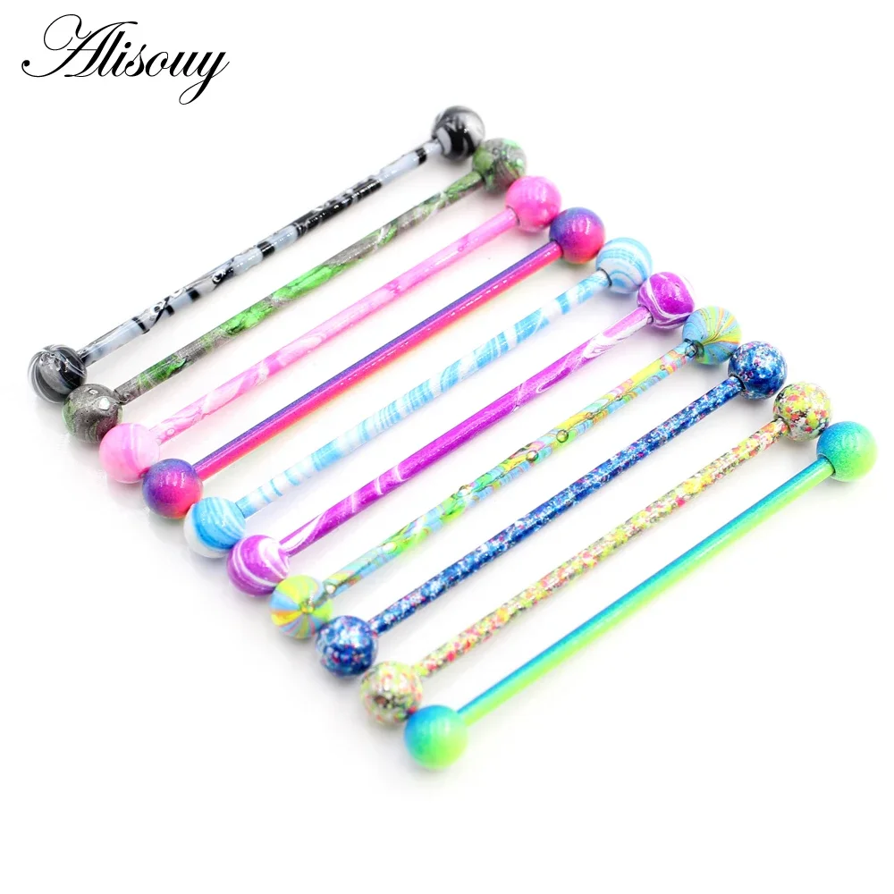 Alisouy 2PC Long Straight Stai - đánh giá và giá Industrial Barbell Long