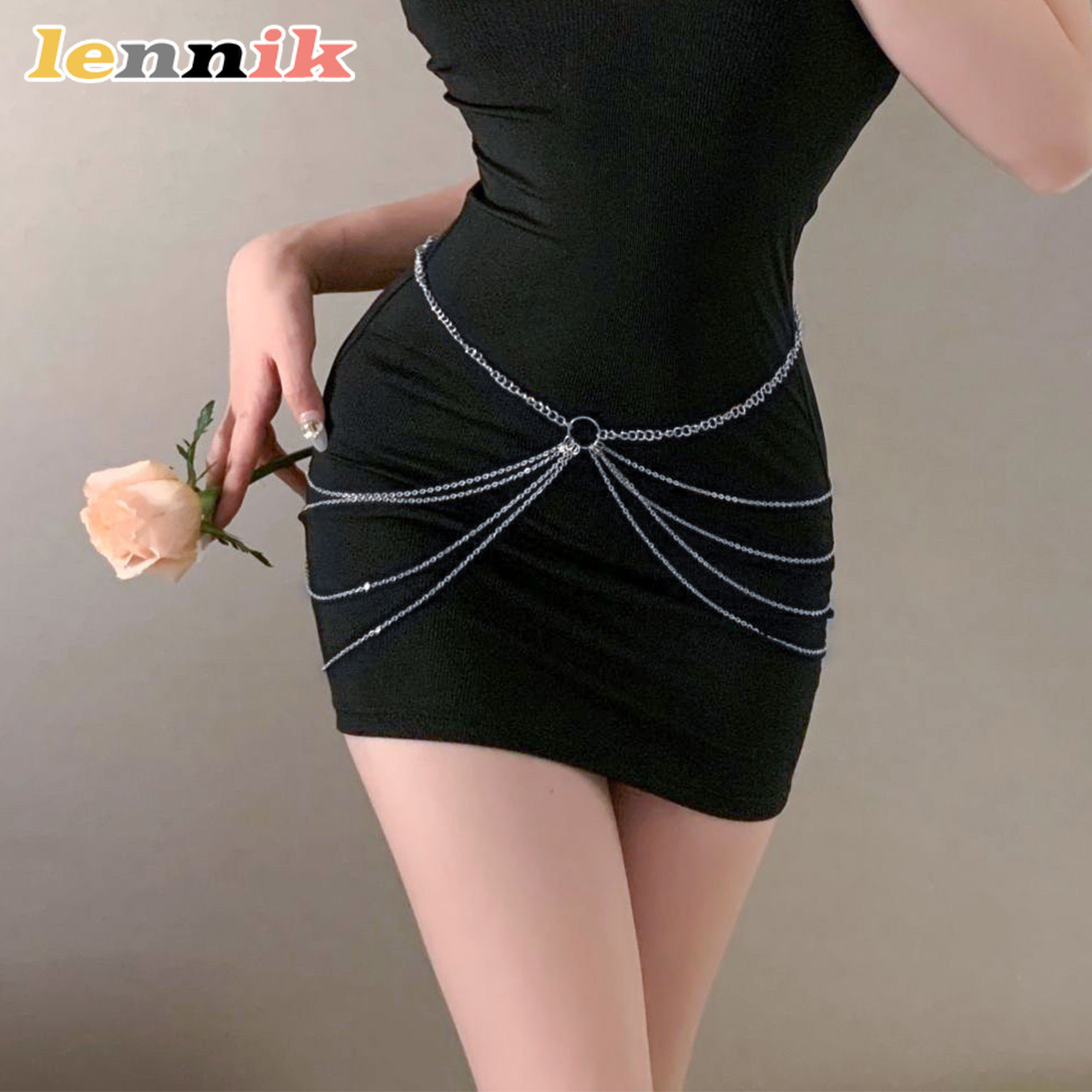 LENNIK Tassel Metal Multi-Laye - đánh giá và giá Body Jewelry Sale