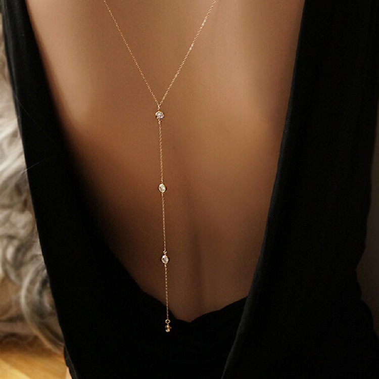 New Rhinestone Sexy Women's Ba - đánh giá và giá Body Jewelry Necklace