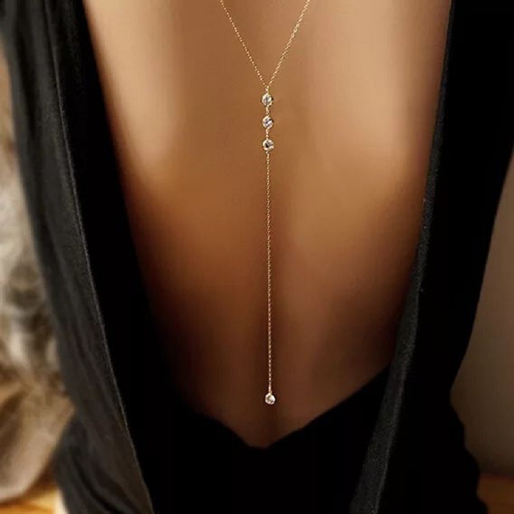 New Rhinestone Sexy Women's Ba - đánh giá và giá Body Jewelry Necklace