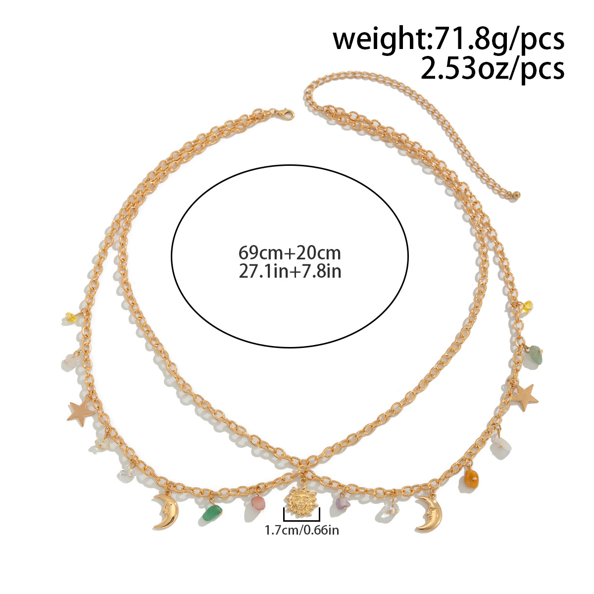 Boho Star Moon Sun Pendant Wai - đánh giá và giá Body Jewelry Usa