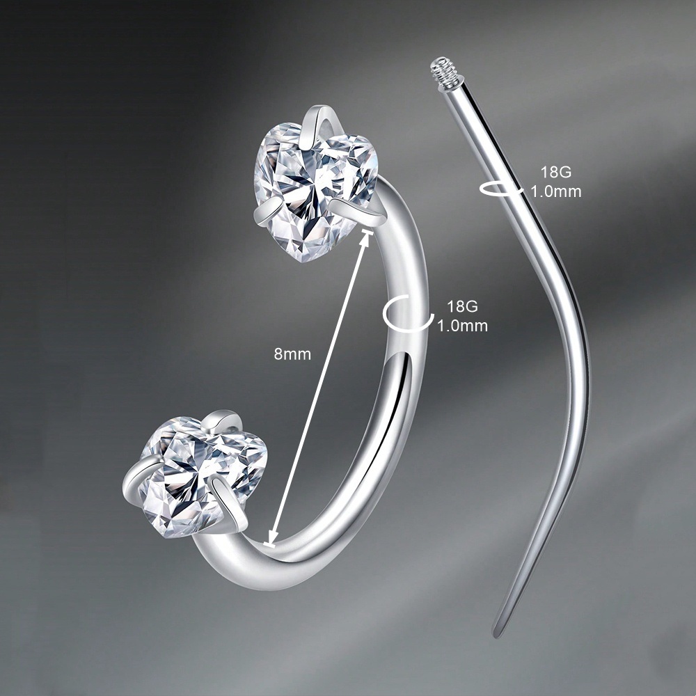 Septum Rings Piercing Stainles - đánh giá và giá Helix Cartilage Ring