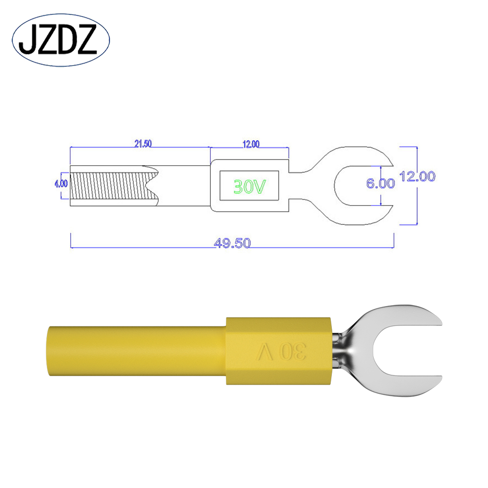 JZDZ 10PCS 6MM Insulated Fork  - đánh giá và giá Body Jewelry 4 U