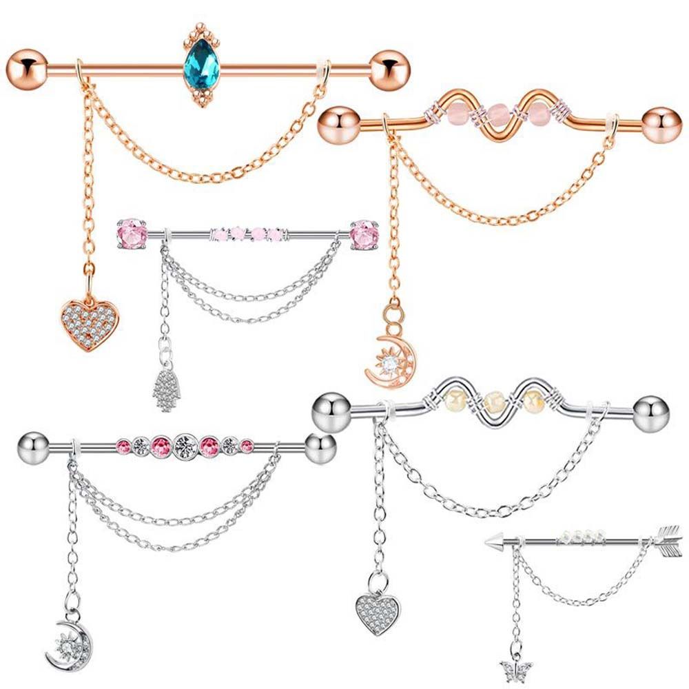 Girls Gift Piercing Jewelry He - đánh giá và giá Industrial Barbell Long