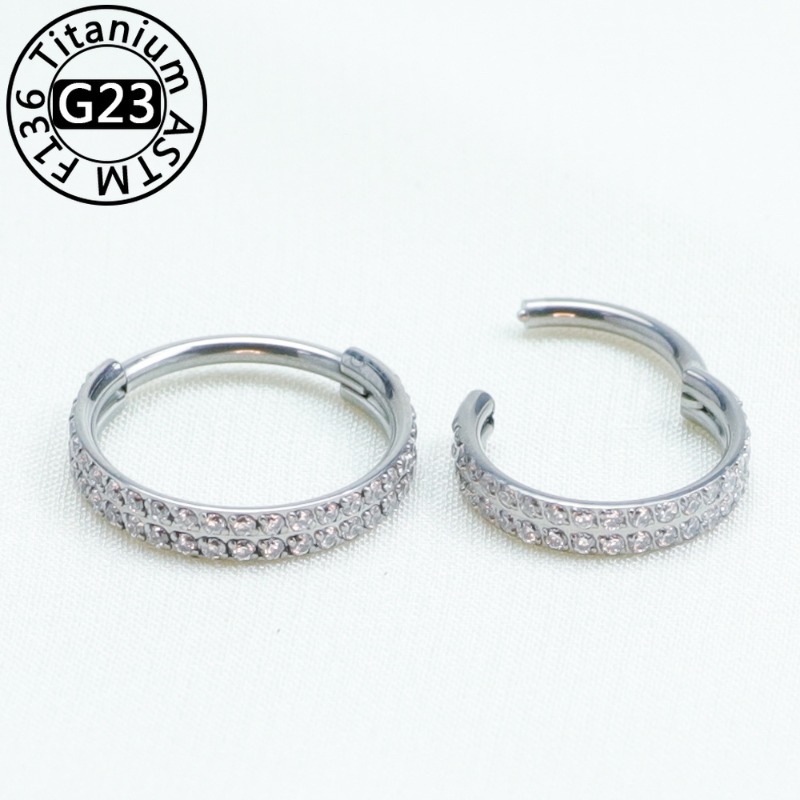 2/5pcs G23 Titanium Nose Ring  - đánh giá và giá Body Jewelry Implant Grade