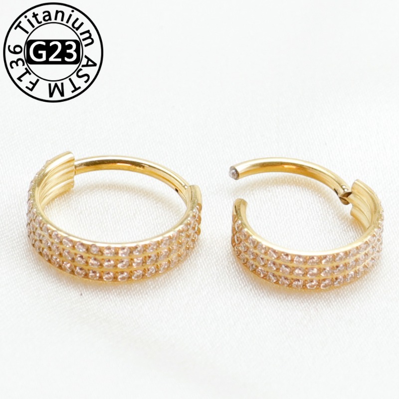 2/5pcs G23 Titanium Nose Ring  - đánh giá và giá Body Jewelry Implant Grade