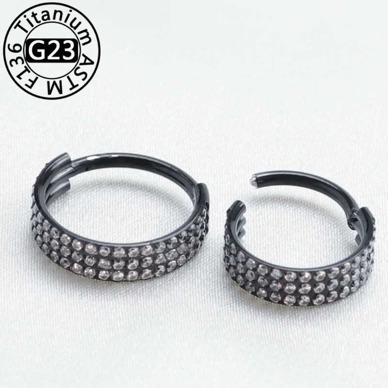 2/5pcs G23 Titanium Nose Ring  - đánh giá và giá Body Jewelry Implant Grade