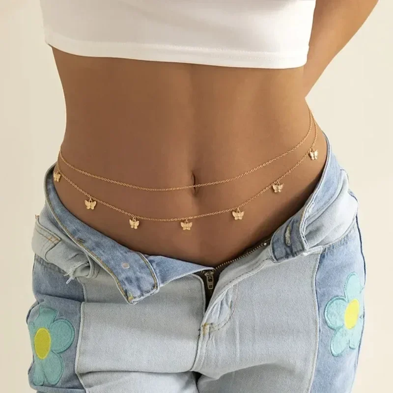 New Charm Sexy Double Layer Bu - đánh giá và giá Body Jewelry Waist Chains