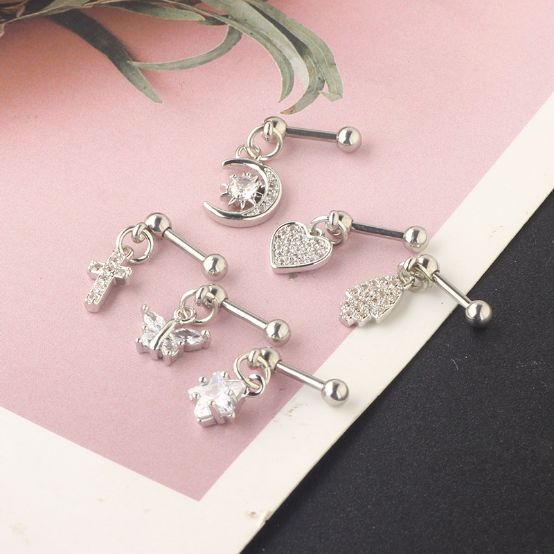 (.) Zircon Earrings Helix Ear  - đánh giá và giá Helix Cartilage Ring