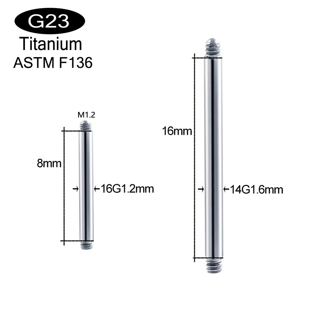 10pcs/lot ASTM F136 Implantabl - đánh giá và giá Body Jewelry Implant Grade