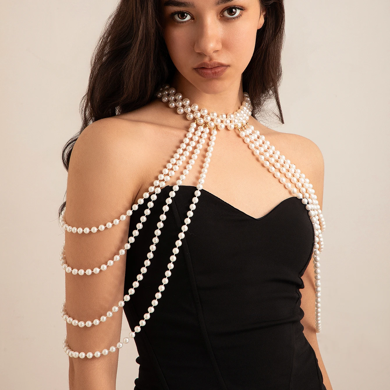 Bridal Tassel Imitation Pearl  - đánh giá và giá Body Jewelry Necklace