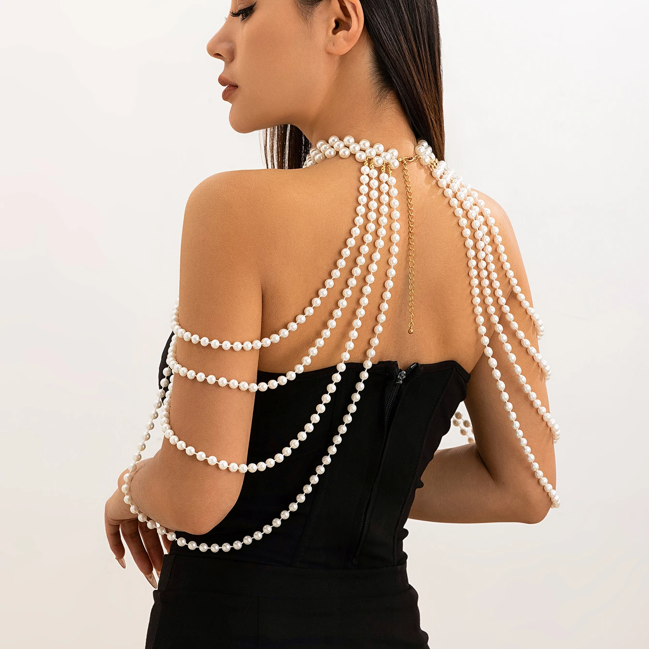Bridal Tassel Imitation Pearl  - đánh giá và giá Body Jewelry Necklace