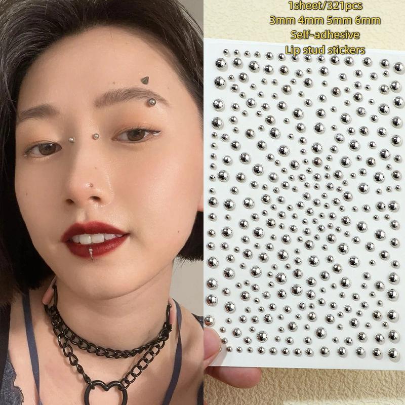 321pcs Non Piercing Lip Studs  - đánh giá và giá Body Jewelry Waterproof