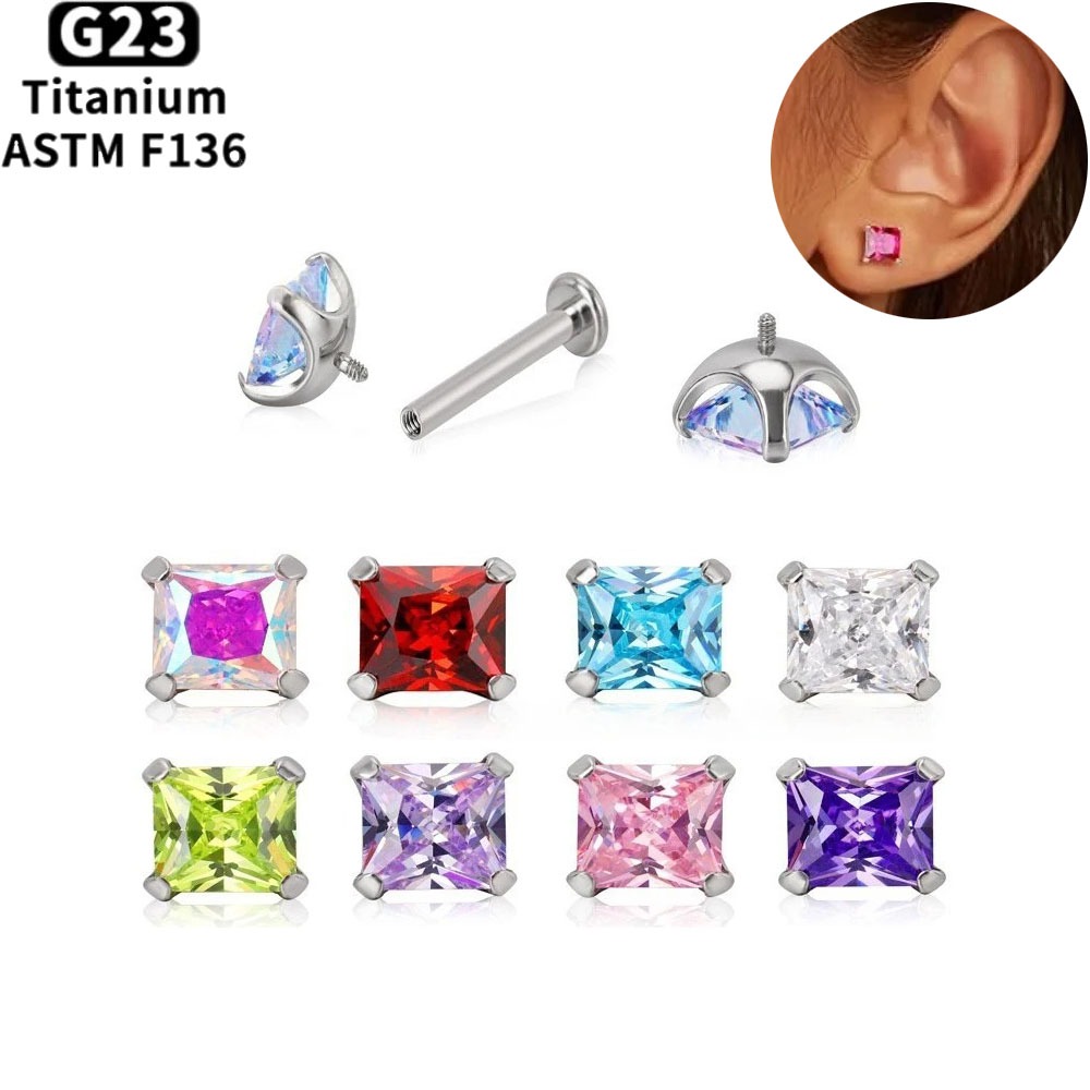 ASTM F136 Titanium Lip Piercin - đánh giá và giá Helix Cartilage Ring