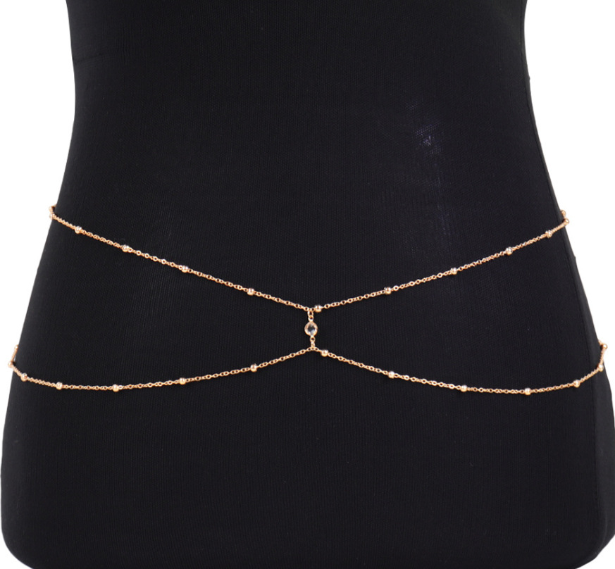 Clear Rhinestone Beaded Belly  - đánh giá và giá Body Jewelry Sale