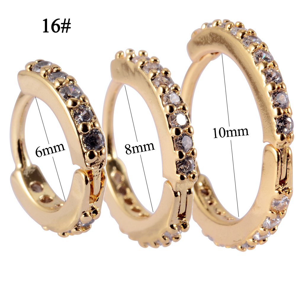 1PC Gold Plated Silver Color E - đánh giá và giá Helix Cartilage Ring
