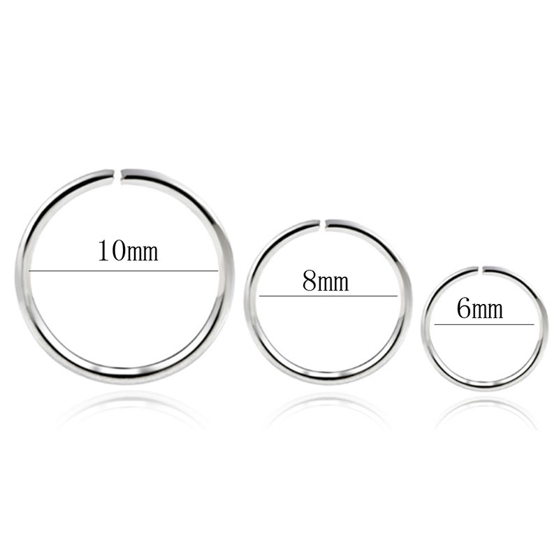 925 Mũi Bạc Vòng Môi Nhẫn Tran - đánh giá và giá Helix Cartilage Ring