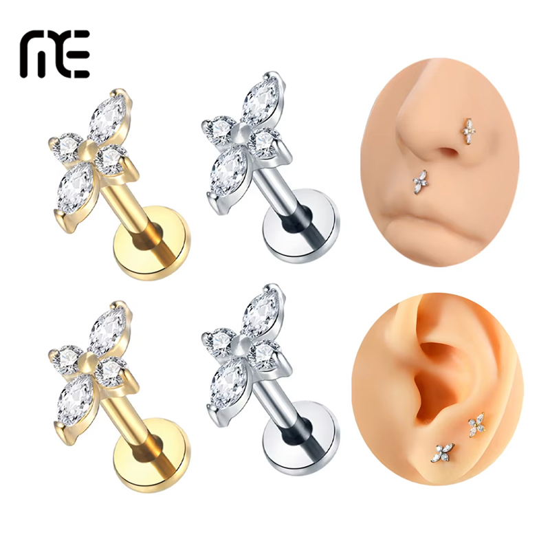 1PC G23 Titanium Labret Pierci - đánh giá và giá Helix Cartilage Ring