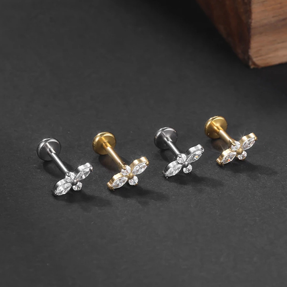 1PC G23 Titanium Labret Pierci - đánh giá và giá Helix Cartilage Ring