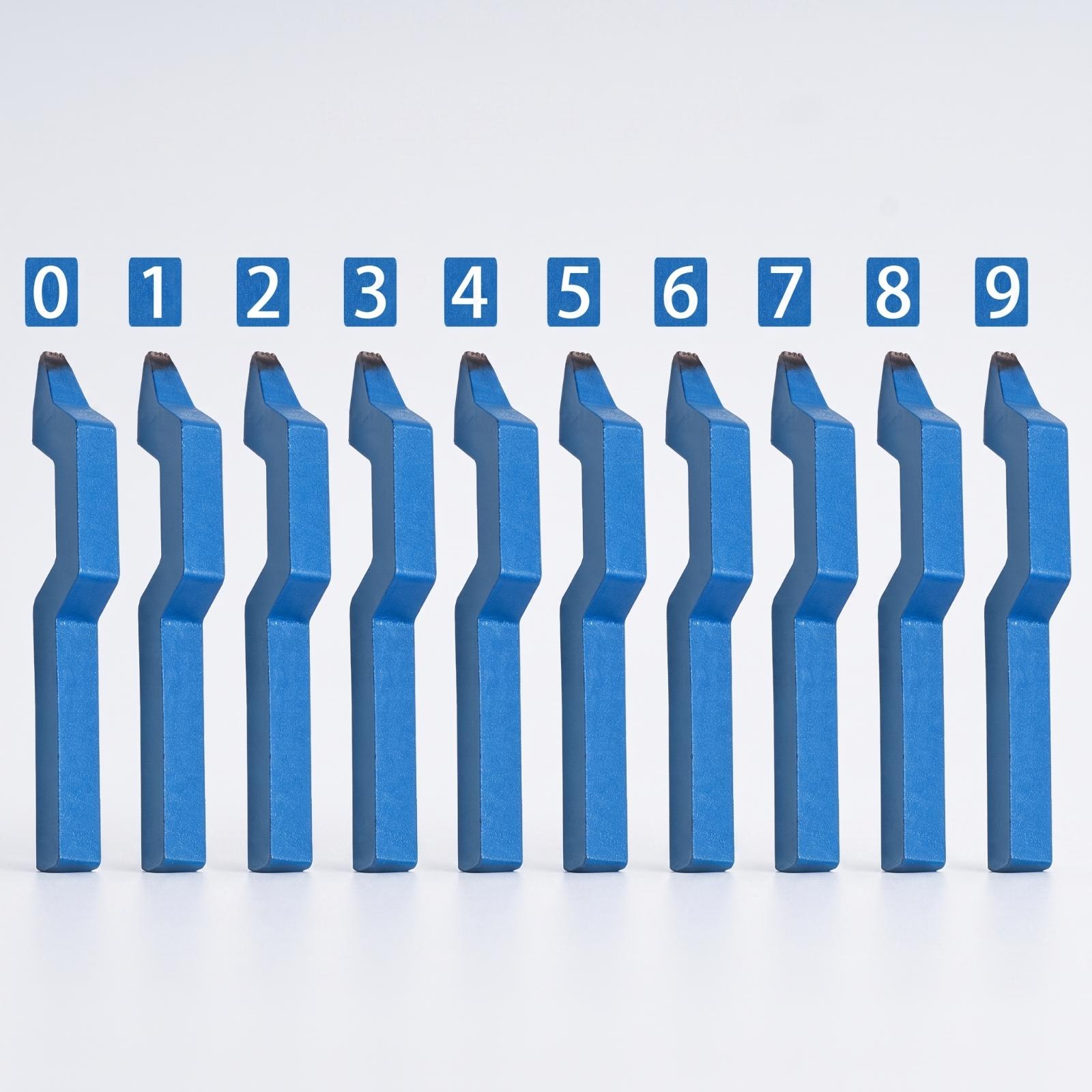 Curved Number Stamp Set Jewelr - đánh giá và giá Body Jewelry Usa
