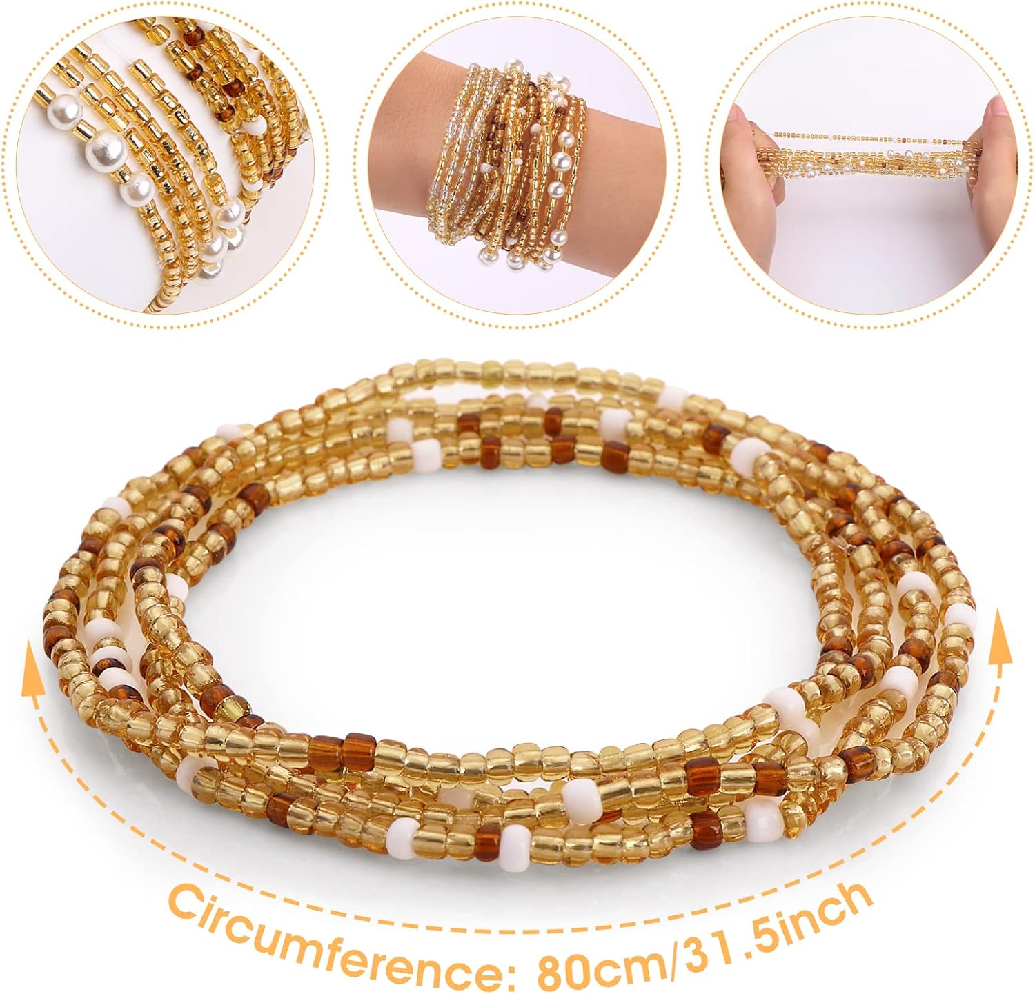 Waist Beads for Women Belly Be - đánh giá và giá Body Jewelry Sale