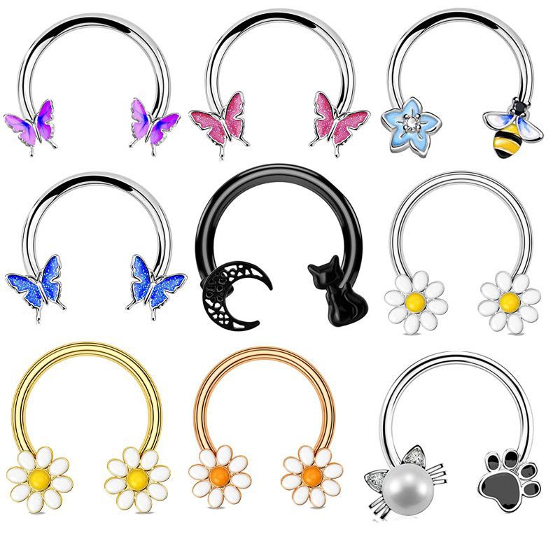 16G Septum Ring Daith Piercing - đánh giá và giá Helix Cartilage Ring