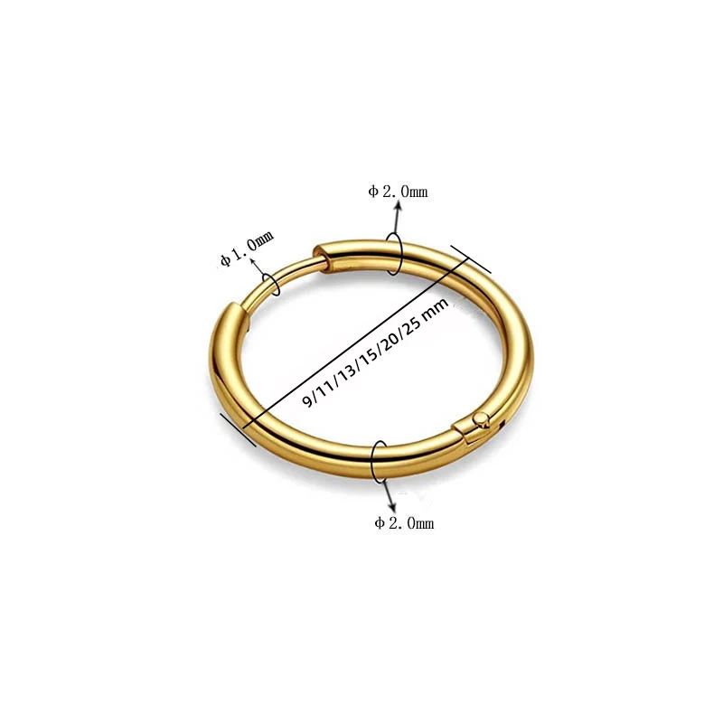 Gold Color 18K Round Circle St - đánh giá và giá Helix Cartilage Ring