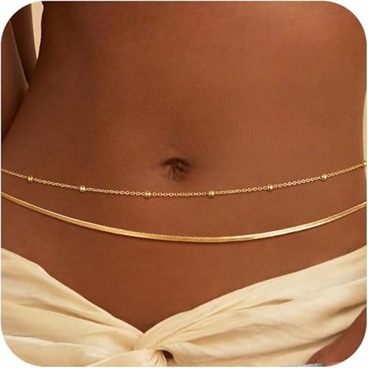 Women's Gold Waist Chain, Mult - đánh giá và giá Body Jewelry Waterproof