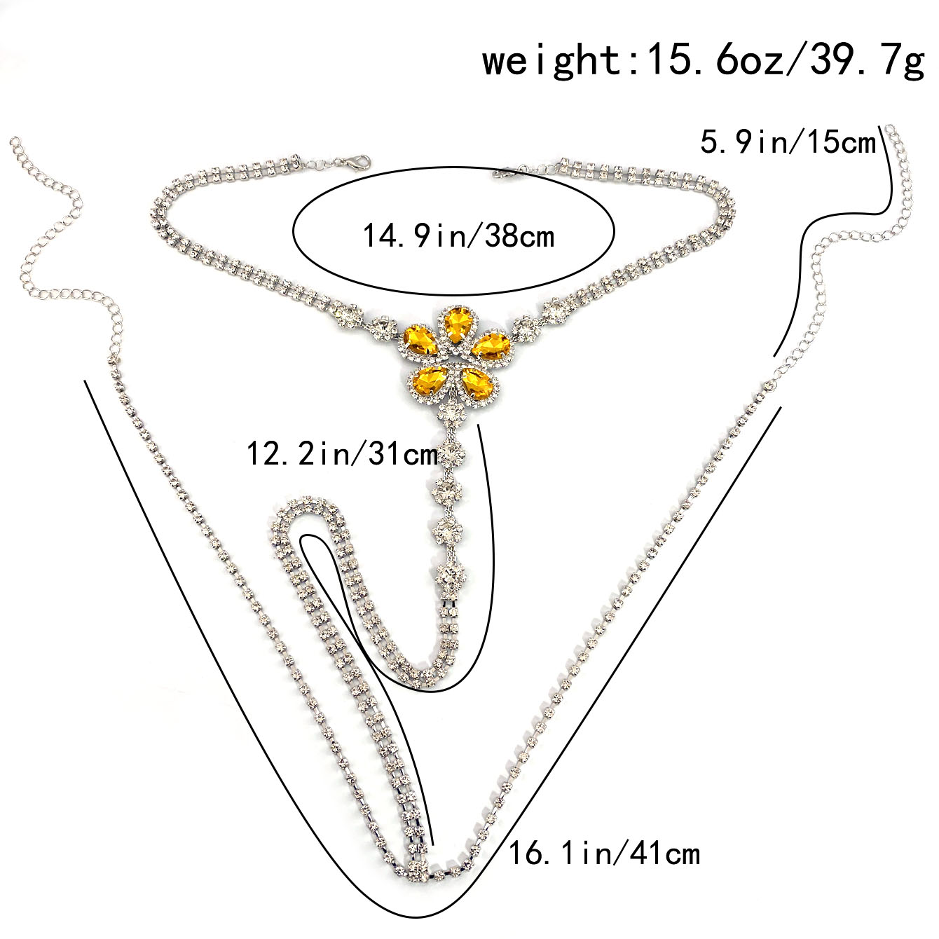 1pc Flower Shaped Sexy Rhinest - đánh giá và giá Body Jewelry Usa