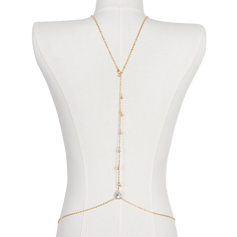 Bride Backless Rhinestone Wate - đánh giá và giá Body Jewelry Necklace