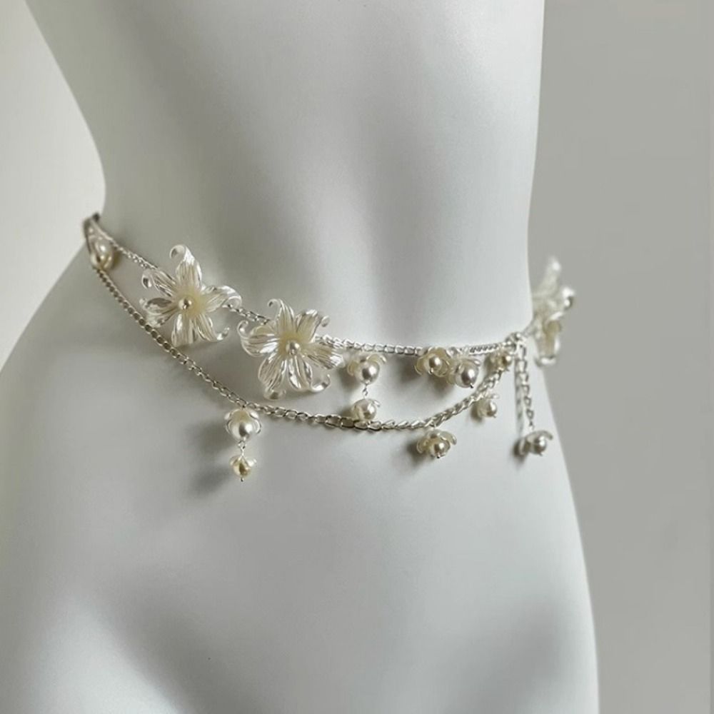 Fashion Elegant Pearl Waist Ch - đánh giá và giá Body Jewelry Sale