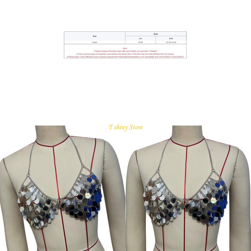 N58F Festive Sequins Vest Cặp  - đánh giá và giá Body Jewelry Vest