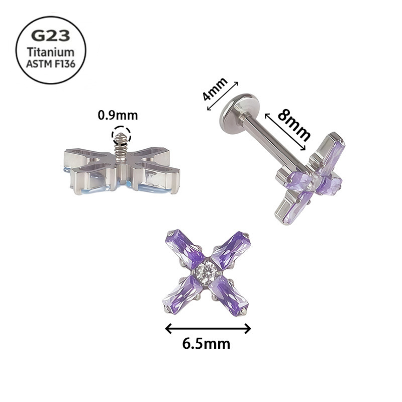 G23 Titanium Internal Thread L - đánh giá và giá Helix Cartilage Ring