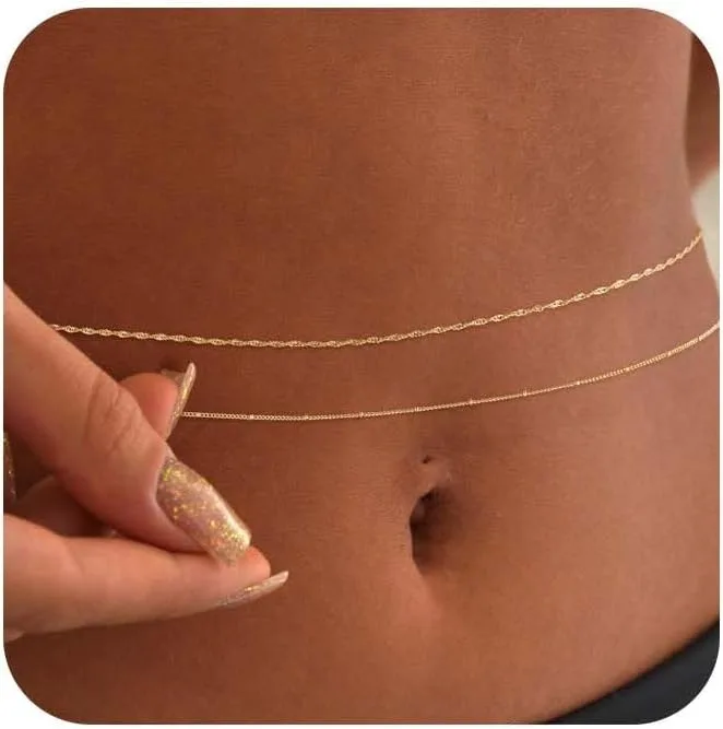 14k Gold Plated 26-33Inch Adju - đánh giá và giá Body Jewelry Sale