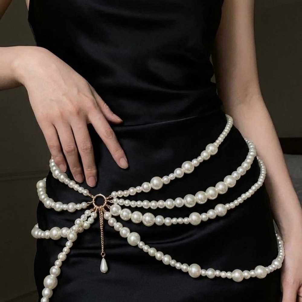 Unique Golden Pearl Waist Chai - đánh giá và giá Body Jewelry Unique